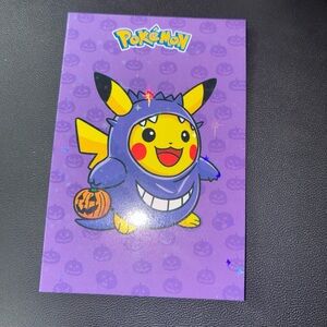 Pokemon Pikachu in Purple Costume Card